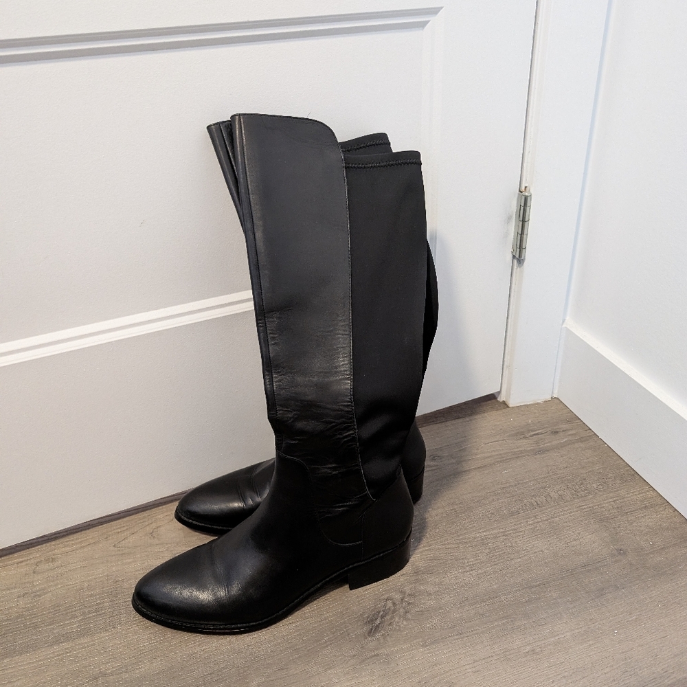Donald J Pliner/Black Leather Boots Sz 9